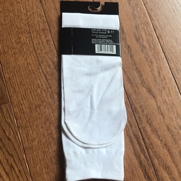 Vintage spandex white trouser socks - Picture 2 of 2